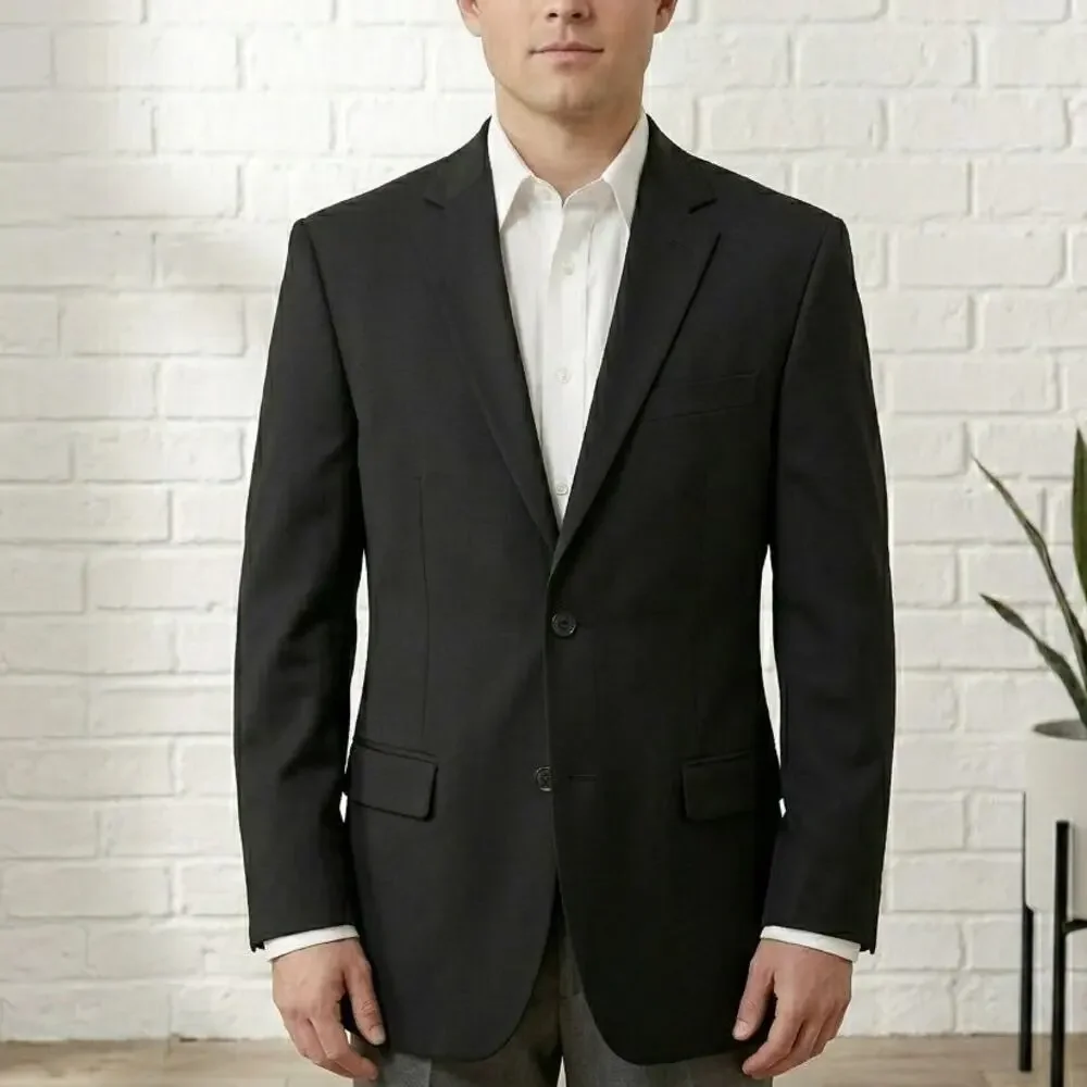 Isaac Mizrahi New York Boys Blazer Size 20 Black Single-Breasted Lined Formal